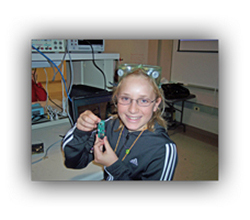 student with AnaSonde